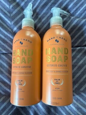 Hand in Hand Citrus Grove Hand Soap - Grapefruit & Orange Blossom (2 Bottles)